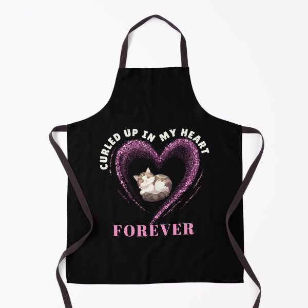 Item preview, Curled Up In My Heart Forever Cat Lovers Pet Loss Grief  designed and sold by StudioTina.
