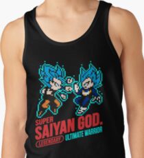 Dragon Ball Super - 8-bit Super Saiyan Blue Tank Top