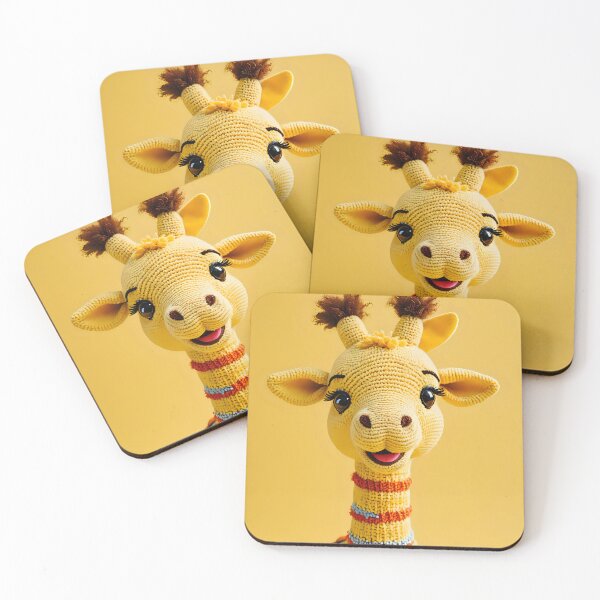 Item preview, Happy Knitted Giraffe designed and sold by Studio Quirk.