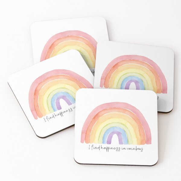 Item preview, I find happiness in rainbows | Rainbow | Sky | Colourful | Colours designed and sold by PrintEveryday.