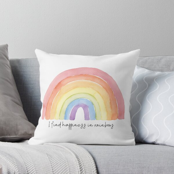 Artikelvorschau, Ich finde Glück in Regenbögen | Regenbogen | Himmel | Bunt | Farben entworfen und verkauft von PrintEveryday.