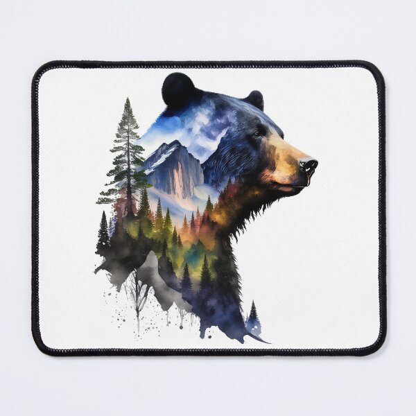 Item preview, Watercolor Yosemite Black Bear designed and sold by heartlocked.