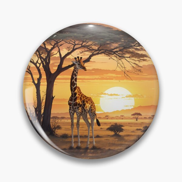 Item preview, giraffe at sunset designed and sold by eriktartufo.