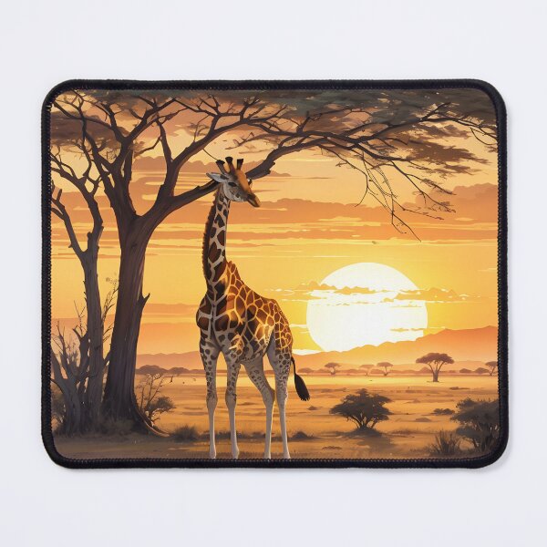 Item preview, giraffe at sunset designed and sold by eriktartufo.