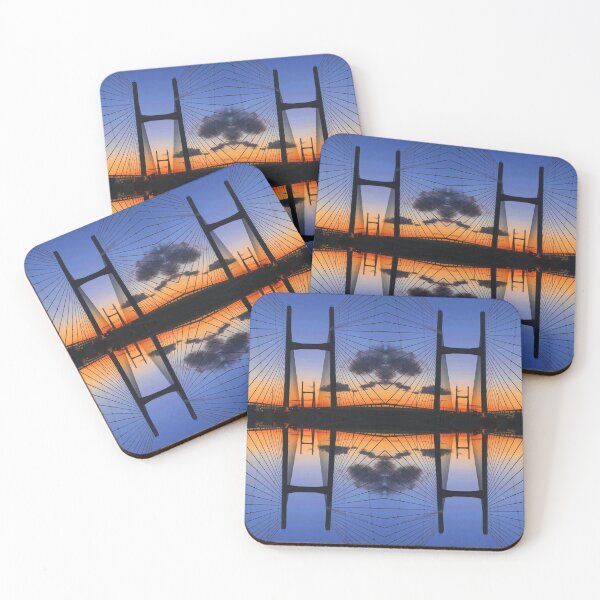 Item preview, Severn Bridge Sunset Photo Pattern designed and sold by vallisrowe.