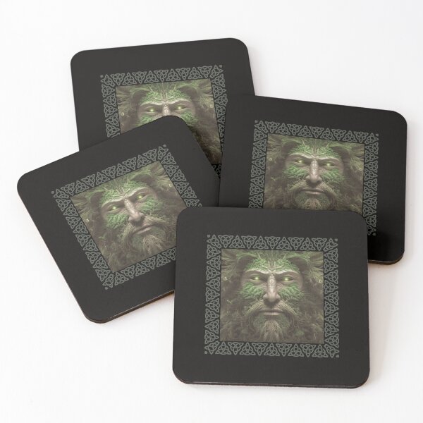 Item preview, Irish Celtic Green man symbol for rebirth designed and sold by misslizzyspin.
