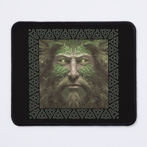 Item preview, Irish Celtic Green man symbol for rebirth designed and sold by misslizzyspin.