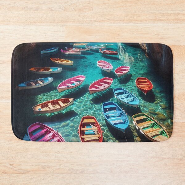 Item preview, Colorful Boats on Crystal Waters designed and sold by Fashiospice07.