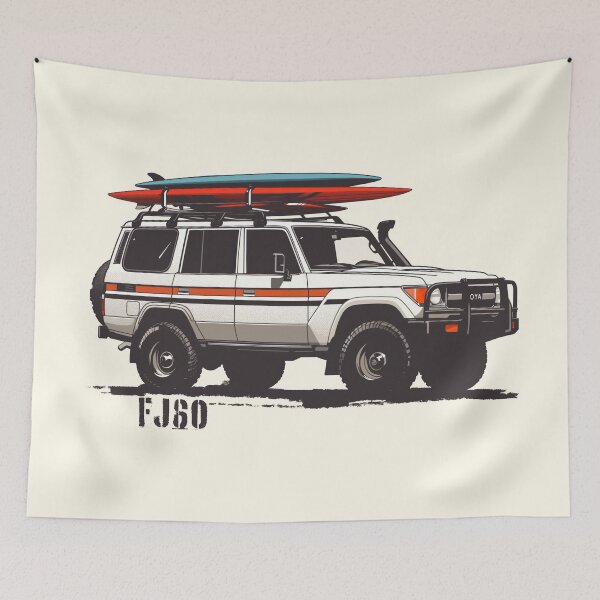 Item preview, Toyota Land Cruiser FJ60 surf ready designed and sold by blackdogshop.