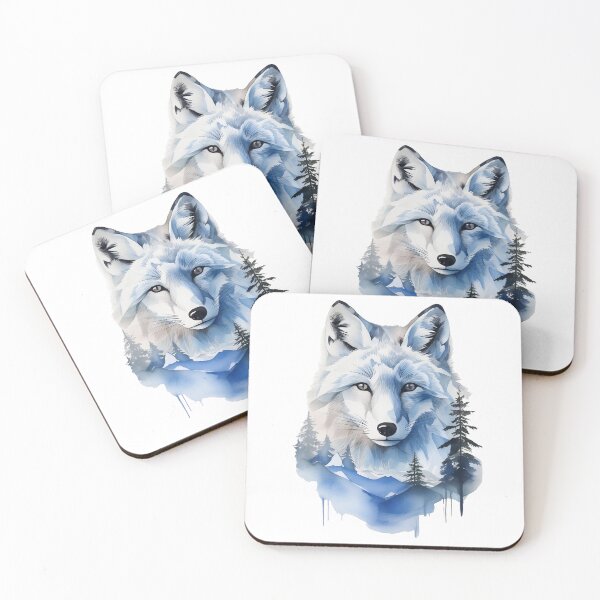 Artikelvorschau, Aquarell Polarfuchs entworfen und verkauft von heartlocked.