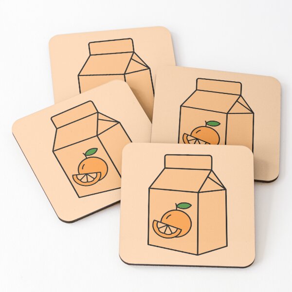 Item preview, orange juice box kawaii juicebox cute apple designed and sold by ShopMaggieRose.