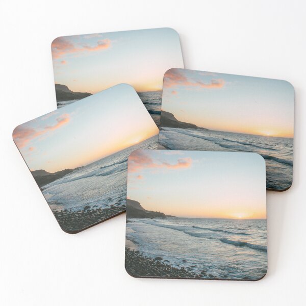 Item preview, Sunset on the pebble beach designed and sold by rhosbahu.