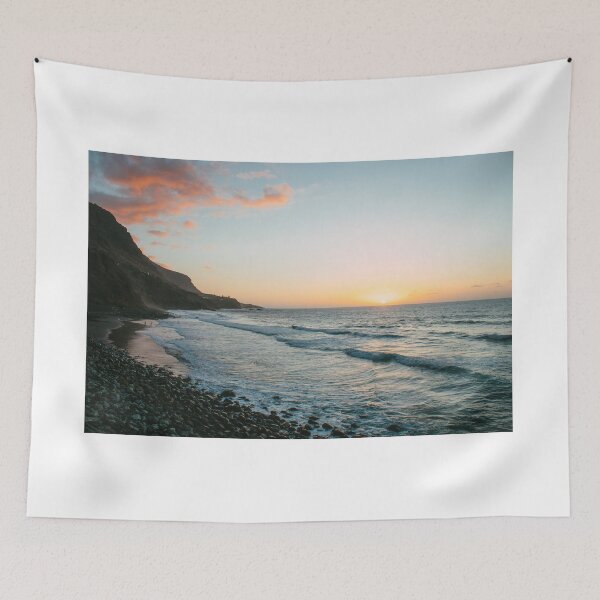 Item preview, Sunset on the pebble beach designed and sold by rhosbahu.