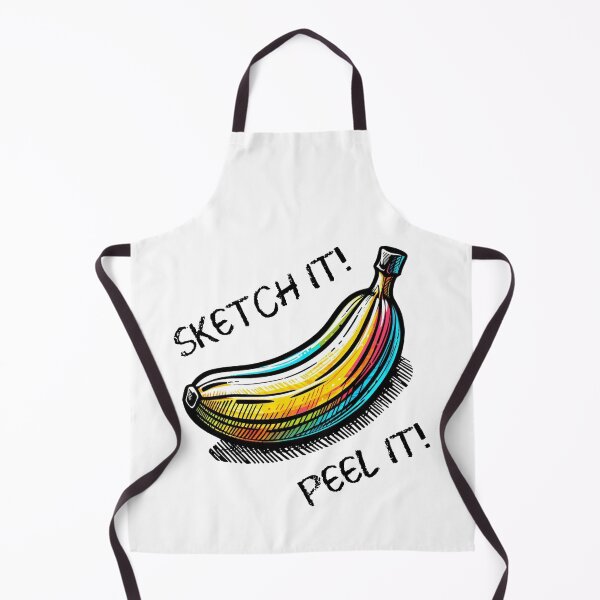 Item preview, Sketch it! Peel that! - banana sketch style designed and sold by Funny-Banana.
