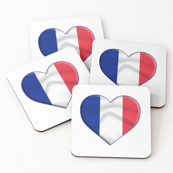 Artikelvorschau, Ich liebe Frankreich, Flagge im Herzform-Design entworfen und verkauft von TerenceLacey.