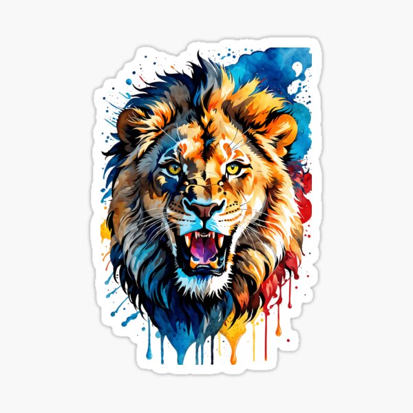Item preview, Lion Splash! designed and sold by ZartyDesigns.