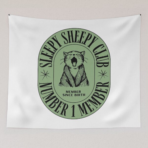 Item preview, Sleepy Sheepy Club Kitty designed and sold by HerkDesigns.