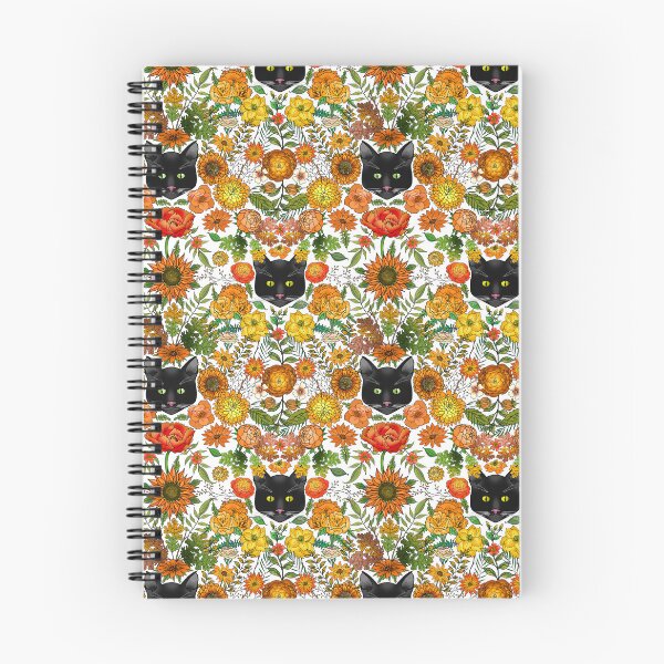 Item preview, Black Cats in an Autumn Garden designed and sold by IrishVikingDesigns.