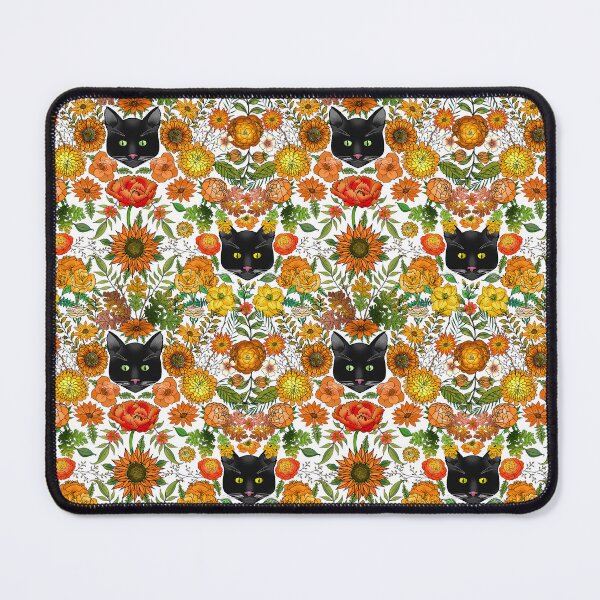 Item preview, Black Cats in an Autumn Garden designed and sold by IrishVikingDesigns.