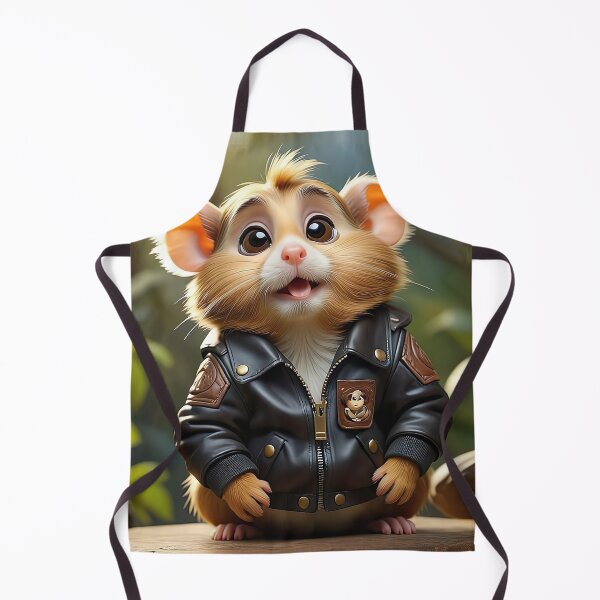 Item preview, Hamster with leather jacket designed and sold by PixelParadies.
