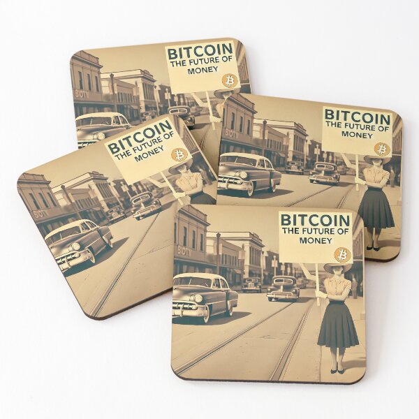 Item preview, Bitcoin, el futuro del dinero. Diseño vintage de Bitcoin Crypto. designed and sold by NoCompetition.