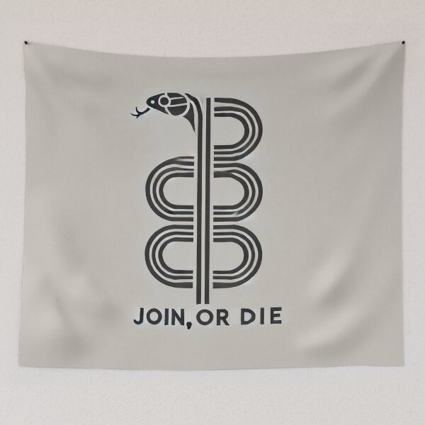 Item preview, Art Deco Join, or Die designed and sold by WzzupCobra.