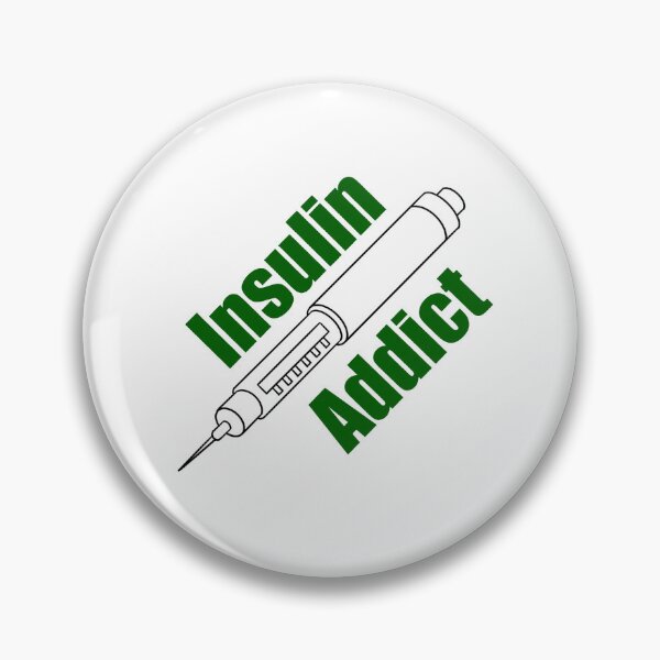 Item preview, I’m diabetic and I’m an insulin addict designed and sold by Animals-by-JB.