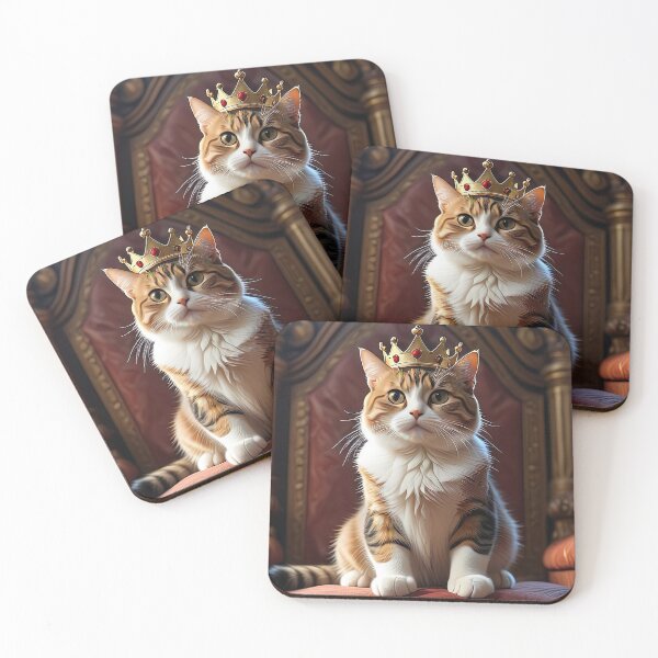 Item preview, Cat with crown designed and sold by PixelParadies.