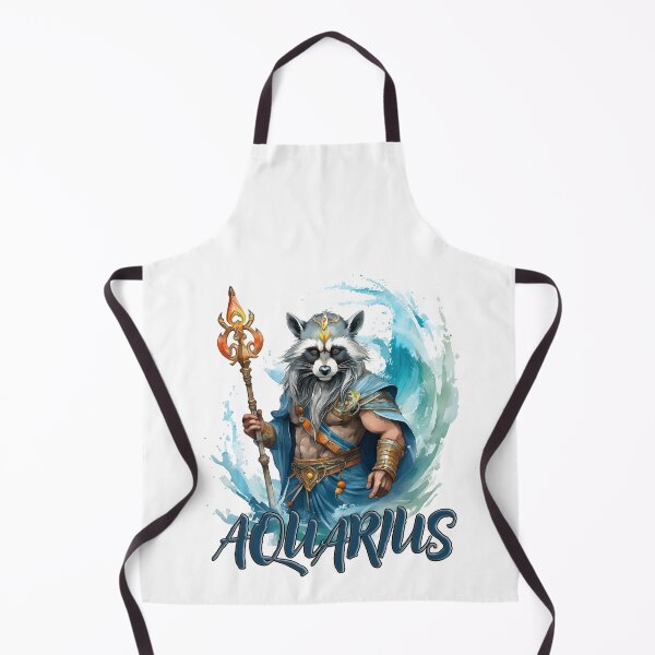 Item preview, Aquarius, raccoon, zodiac sign, sea king designed and sold by Eamornia.