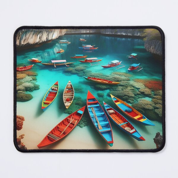 Item preview, Vibrant Lake Canoes designed and sold by Fashiospice07.