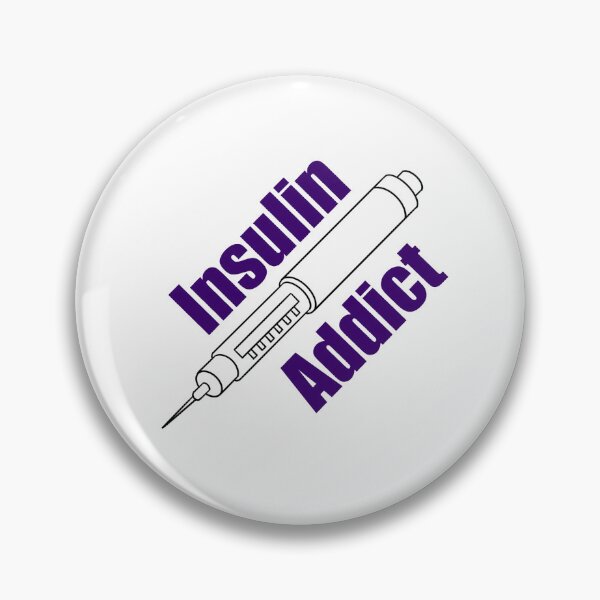Item preview, I’m diabetic and I’m an insulin addict designed and sold by Animals-by-JB.