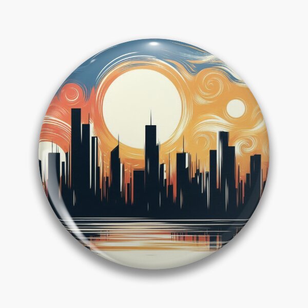 Item preview, Eternal Twilight: Cubist Cityscape Symphony designed and sold by HugoTrader.