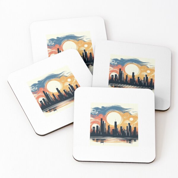Item preview, Eternal Twilight: Cubist Cityscape Symphony designed and sold by HugoTrader.