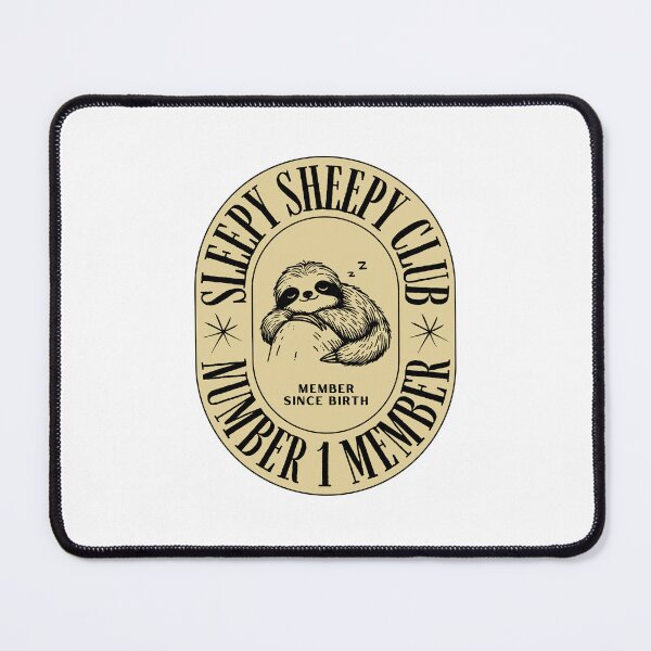 Item preview, Sleepy Sheepy Club Sloth designed and sold by HerkDesigns.