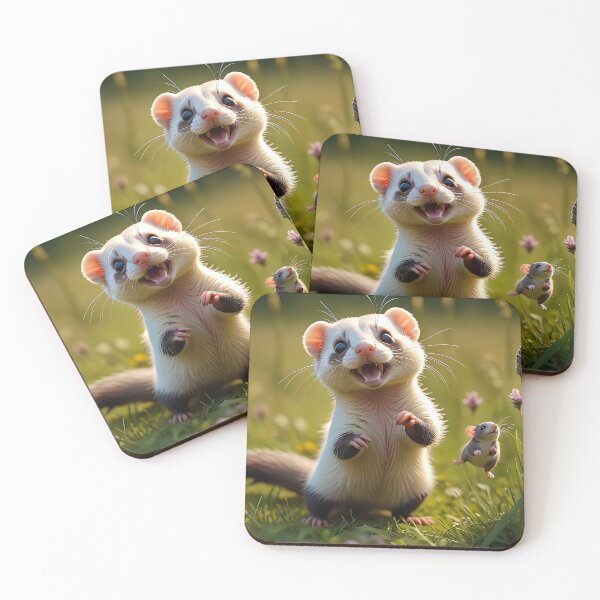 Item preview, Ferret and mouse designed and sold by PixelParadies.