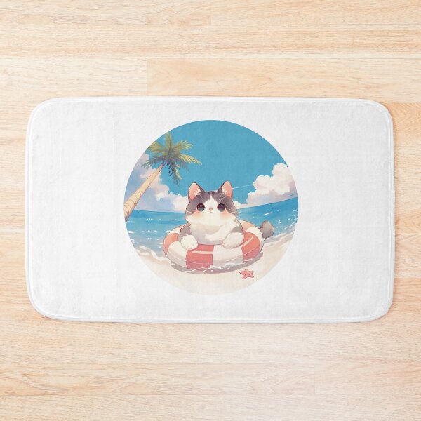 Item preview, Cat at a beach // Cool Cat // Cool Animal // Beach // Chill out // Cat owners designed and sold by SMARTKIT  DESIGNAGENCY.
