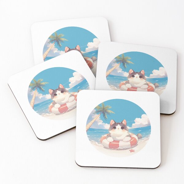 Item preview, Cat at a beach // Cool Cat // Cool Animal // Beach // Chill out // Cat owners designed and sold by SMARTKIT  DESIGNAGENCY.