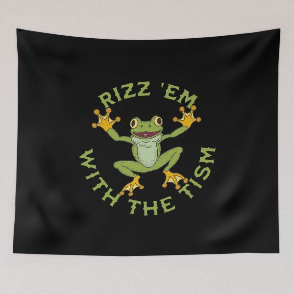 Item preview, Rizz Em With The Tism - Autism Awareness (Frog) designed and sold by SeledineArt.