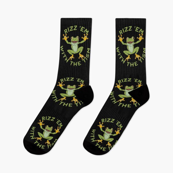 Item preview, Rizz Em With The Tism - Autism Awareness (Frog) designed and sold by SeledineArt.