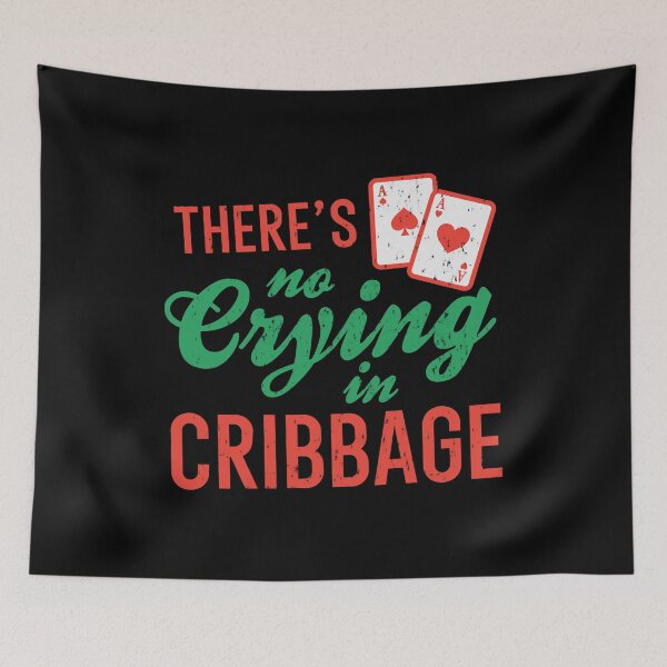 Item preview, There Is No Crying In Cribbage designed and sold by LazyLoungeCo.