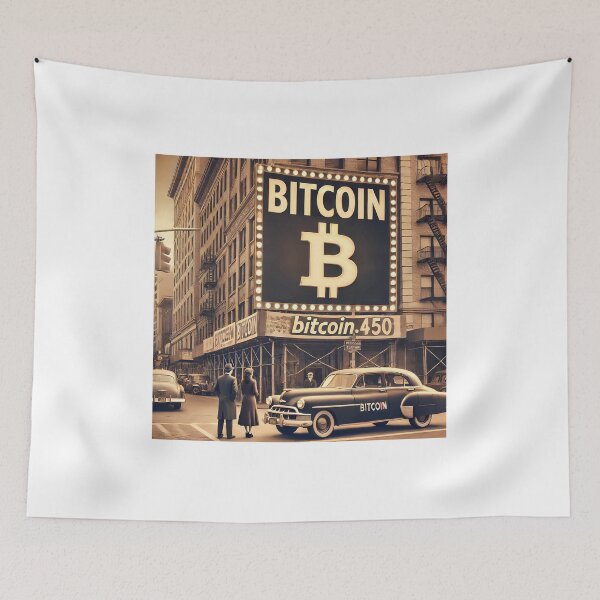 Item preview, Bitcoin BTC Vintage Crypto design designed and sold by NoCompetition.