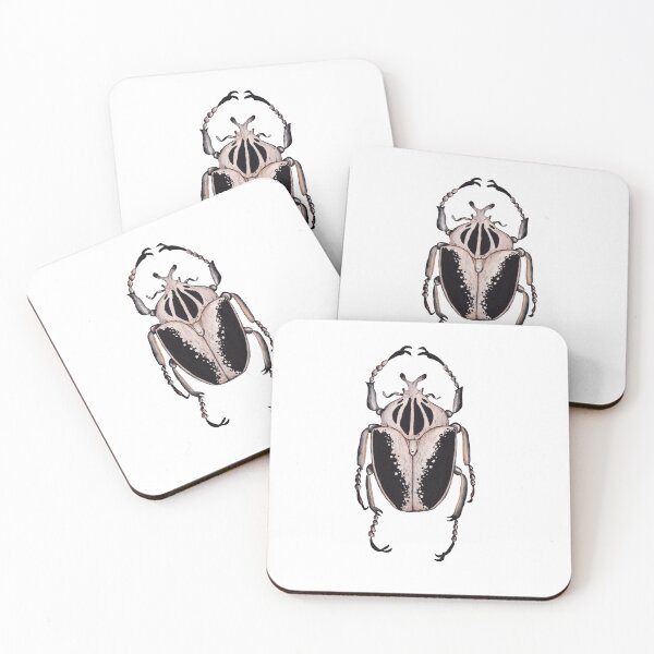 Item preview, Goliath beetle - Watercolor illustration  designed and sold by LindaSitniece.