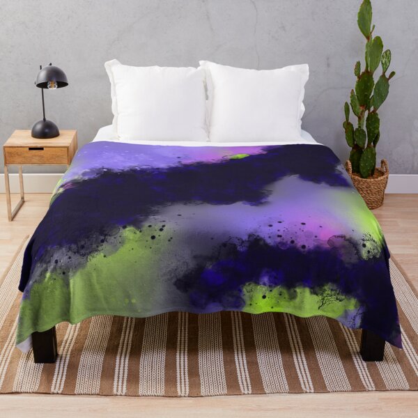 Item preview, Nebulous Storm - Purple Yellow Black Abstract designed and sold by Joey Santiago.