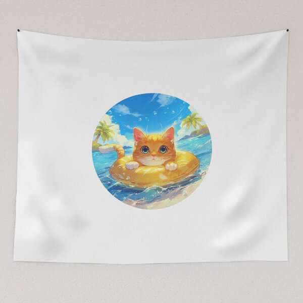 Item preview, Cat at a beach // Cool Cat // Cool Animal // Beach // Chill out // Cat owners designed and sold by SMARTKIT  DESIGNAGENCY.