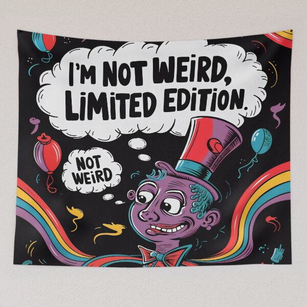Item preview, Funny Guy With The Quote I'm Not Weird, Limited Edition designed and sold by TheArtOfPat.