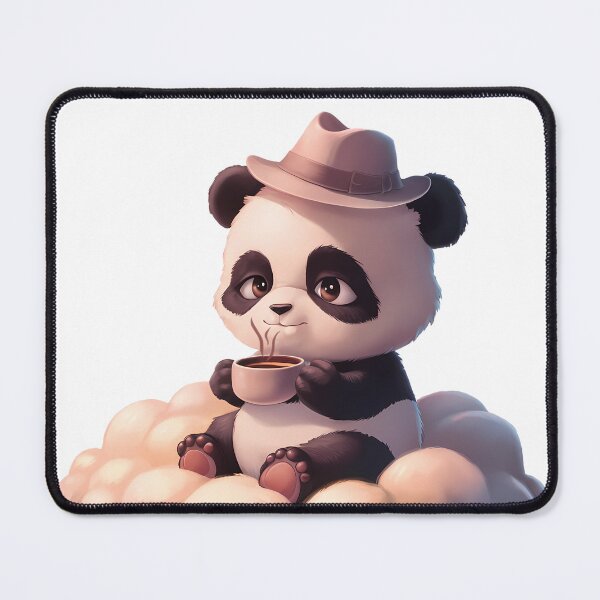 Item preview, panda drinking coffee designed and sold by Adrian-merch.