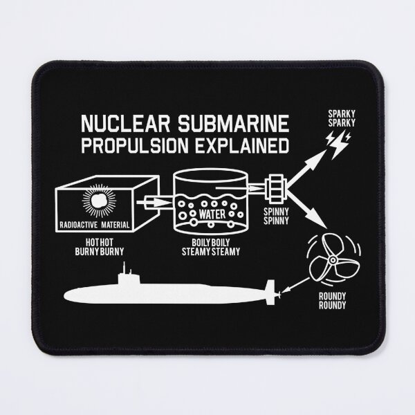 Item preview, Nuclear Submarine Propulsion Funny Diagram designed and sold by MilitaryMart.