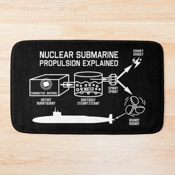 Item preview, Nuclear Submarine Propulsion Funny Diagram designed and sold by MilitaryMart.