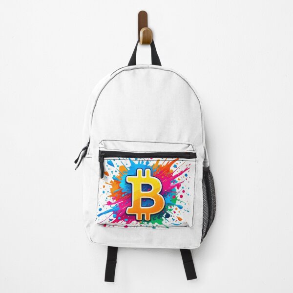 Artikelvorschau, Farbenfroher Bitcoin-BTC-Kryptowährungs-Logo-Splash entworfen und verkauft von NoCompetition.