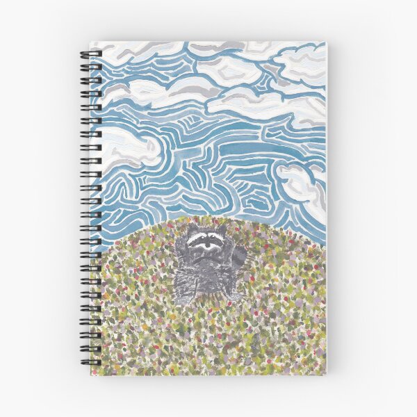 Item preview, Raccoon under a Twirly Tetris Sky designed and sold by saberbaber.